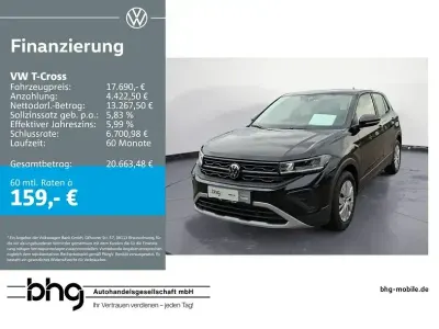 Gebraucht VW T-Cross 95 PS (69 kW) 2025 Schwarz SUV