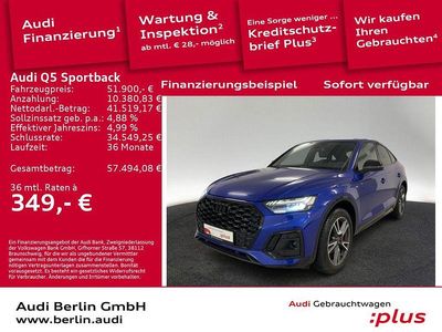 Ultrablau metallic Gebraucht 2023 Audi Q5 Sportback Ambiente SUV | 51.900 € (Teuer)