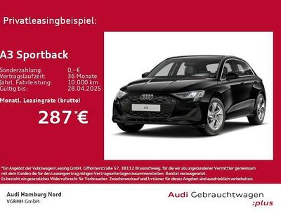 Gebraucht Audi A3 116 PS (85 kW) 2024 Schwarz Limousine