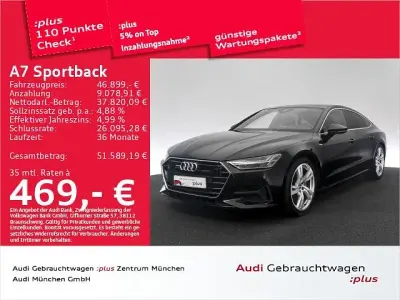 Gebraucht Audi A7 Sportback Ambiente 286 PS (210 kW) 2022 Mythosschwarz metallic Kleinwagen