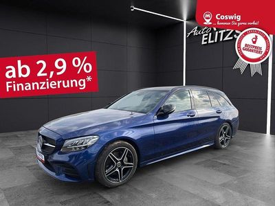 Gebraucht Mercedes C220 AMG line 194 PS (142 kW) 2020 Blau Kombi