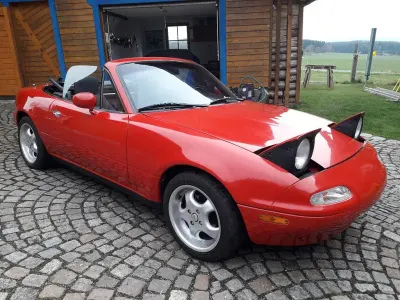 Gebraucht Mazda MX5 116 PS (85 kW) 1992 Rot Cabrio