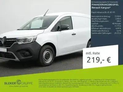 Käytetty Renault Kangoo Rapid Advance 95 HP (69 kW) 2025 Valkoinen Van