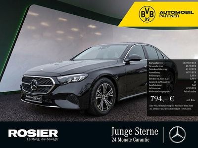 Gebraucht Mercedes E200 Avantgarde 204 PS (150 kW) 2023 Schwarz / obsidianschwarz (metallic) Limousine