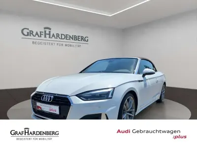 Gebraucht Audi A5 Cabriolet Advanced Plus 150 PS (110 kW) 2023 Gletscherweiß metallic Cabrio