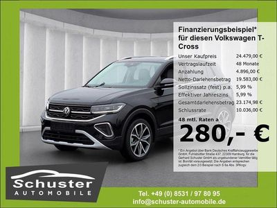 Schwarz Gebraucht 2025 VW T-Cross Style SUV | 24.479 € (Fairer Preis)