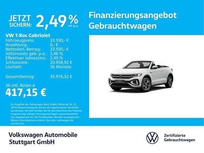 Usata VW T-Roc Cabriolet R-line 150 CV (110 kW) 2025 Bianco Cabrio
