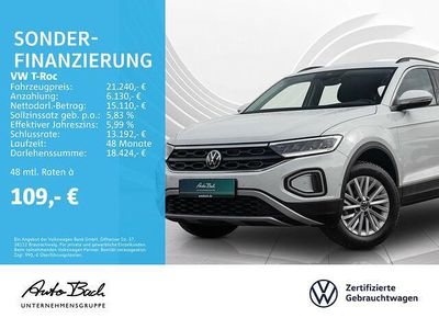 Rot Gebraucht 2023 VW T-Roc Life SUV | 20.840 € (Guter Preis)