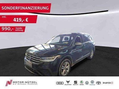 Gebraucht VW Tiguan Allspace Life 200 PS (147 kW) 2022 Schwarz SUV