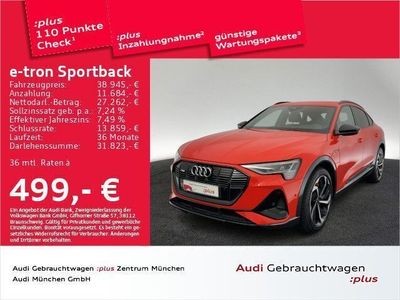 Gebraucht Audi e-tron Sportback S-Line 300 kW (408 PS) 2021 Rot SUV