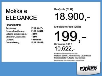 Second-hand Opel Mokka-e Elegance 100 kW (136 CP) 2023 Verde SUV