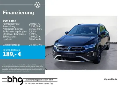 Gebraucht VW T-Roc Life 116 PS (85 kW) 2025 Schwarz SUV