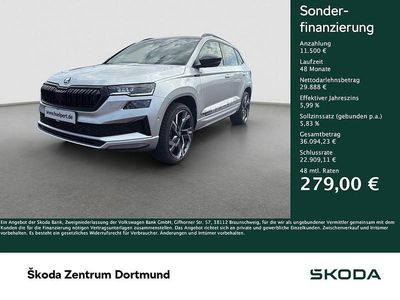Gebraucht Skoda Karoq SportLine 150 PS (110 kW) 2025 Moonweiß perleffekt SUV