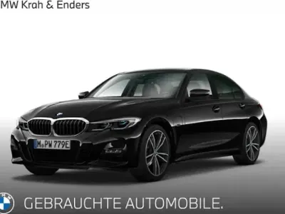 Gebraucht BMW 320e M Sport 204 PS (150 kW) 2022 Black sapphire metallic (schwarz) Limousine