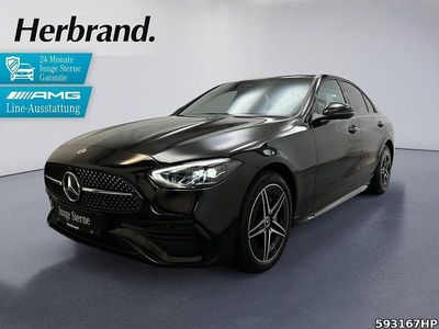 Schwarz Gebraucht 2024 Mercedes C300e AMG Limousine | 46.640 € (Etwas zu teuer)