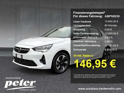 Gebraucht Opel Corsa-e GS Line 100 kW (136 PS) 2022 Jade weiss/arktis weiss Kleinwagen