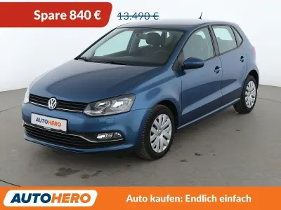 Gebraucht VW Polo Comfortline 90 PS (66 kW) 2016 Blau Kleinwagen