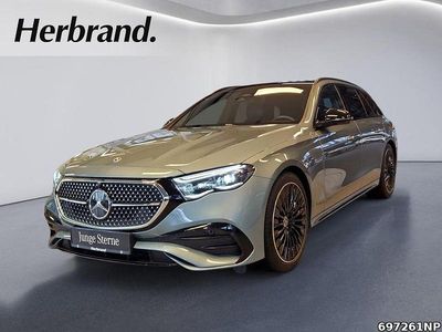 Gebraucht Mercedes E300 AMG line 313 PS (230 kW) 2024 Metalliclack verdesilber metal Kombi