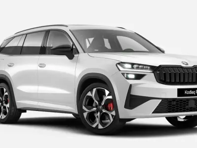Gebraucht Skoda Kodiaq RS 265 PS (194 kW) 2025 Weiß (moonweiß metallic) SUV