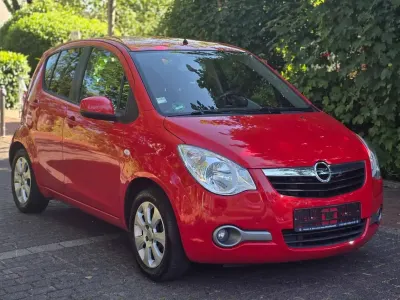 Gebraucht Opel Agila Edition 65 PS (47 kW) 2008 H:glutrot/f:tomatenrot Kleinwagen