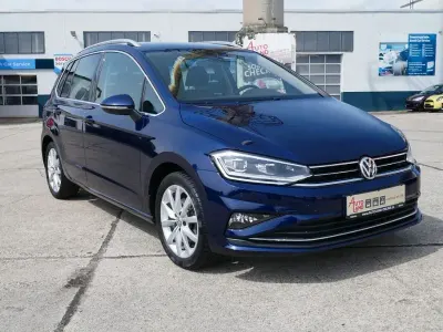 Gebraucht VW Golf Sportsvan Highline 131 PS (96 kW) 2018 Blau Van / Kleinbus
