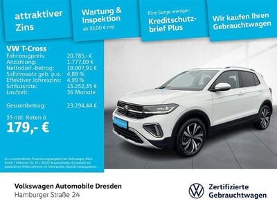 Gebraucht VW T-Cross Style 116 PS (85 kW) 2024 Weiß SUV