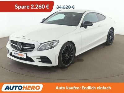 Gebraucht Mercedes C220 194 PS (142 kW) 2021 Polarweiss Coupé