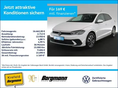 Gebraucht VW Polo Active 95 PS (69 kW) 2023 Weiss / pure white Kleinwagen