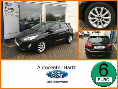 Gebraucht Ford Fiesta Titanium 125 PS (91 kW) 2019 Iridiumschwarz (metallic) Kleinwagen