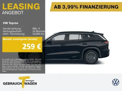 Brugt VW Tayron Life 193 HK (141 kW) 2025 Sort SUV