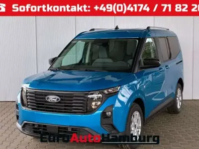 Neu Ford Tourneo Courier Titanium 125 PS (91 kW) 2026 Digital aqua blau Van / Kleinbus
