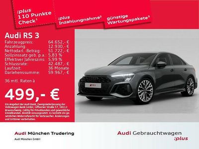 Gebraucht Audi RS3 Ambiente 400 PS (294 kW) 2023 Individuallackierungen audi exclusive Limousine