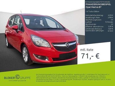 Gebraucht Opel Meriva Edition 120 PS (88 kW) 2015 Rot Van / Kleinbus