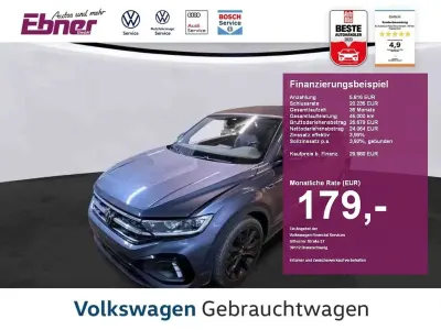 Gebraucht VW T-Roc Cabriolet Style 150 PS (110 kW) 2024 Rauchgrau metallic/schwarz Cabrio