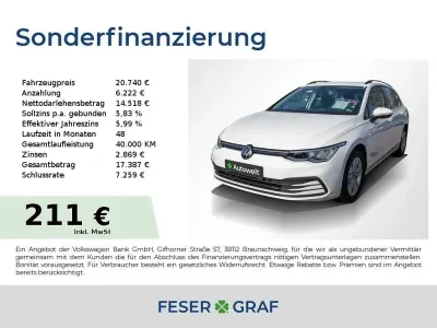 Second-hand VW Golf VIII Life 150 CP (110 kW) 2023 Alb Break