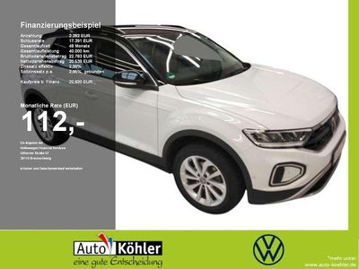Pure white Gebraucht 2024 VW T-Roc Life SUV | 22.820 € (Guter Preis)