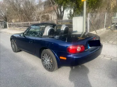 Gebraucht Mazda MX5 110 PS (80 kW) 2003 Blau Cabrio