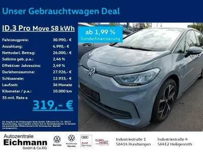 Gebraucht VW ID.3 Pro 150 kW (204 PS) 2024 Grau Kleinwagen