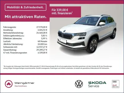 Gebraucht Skoda Karoq Tour 150 PS (110 kW) 2023 Weiß SUV
