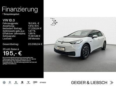 Gebraucht VW ID.3 Pro Performance 150 kW (204 PS) 2021 Gletscherweiß metallic/schwarz Kleinwagen