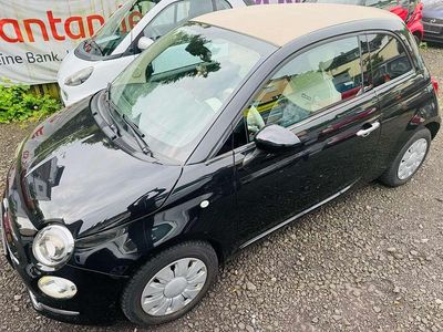 Gebraucht Fiat 500 Lounge 86 PS (63 kW) 2016 (vesuvio schwarz) Cabrio