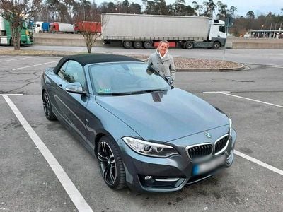 Usata BMW 218 150 CV (110 kW) 2017 Grigio Cabrio