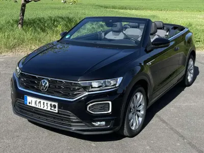 Gebraucht VW T-Roc Cabriolet R-line 150 PS (110 kW) 2021 Schwarz Cabrio