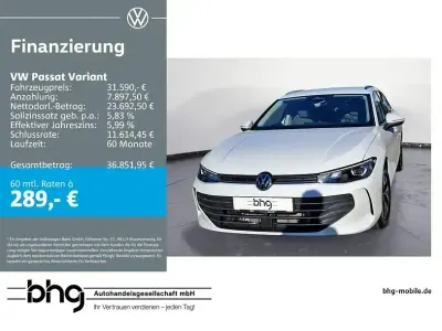 Gebraucht VW Passat Business 150 PS (110 kW) 2024 Weiss Kombi