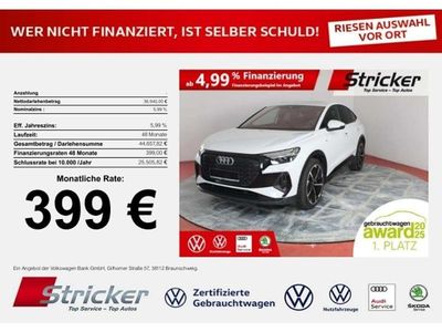 Gebraucht Audi e-tron S-Line 219 kW (299 PS) 2022 Gletscherweiß metallic (metallic) SUV