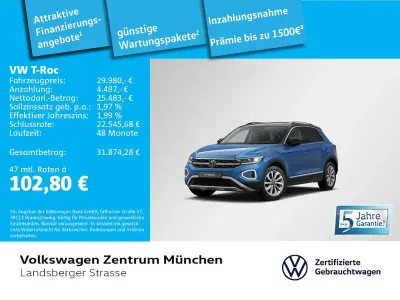 Gebraucht VW T-Roc IQ Drive 150 PS (110 kW) 2025 Blau SUV