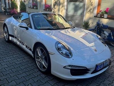 Second-hand Porsche 911 Carrera 4 Cabriolet 349 CP (256 kW) 2013 Alb Cabrio