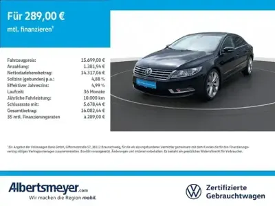 Używany VW CC 177 KM (130 kW) 2014 Czarny Sedan/Limuzyna