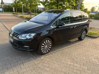 Brugt VW Sharan Highline 140 HK (102 kW) 2014 Sort MPV