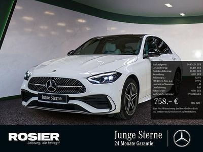 Weiss / polarweiß Gebraucht 2024 Mercedes C300e Advanced Limousine | 50.454 € (Etwas zu teuer)